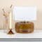 Hello Honey® 16" Amber Glass Table Lamp with White Cotton Shade